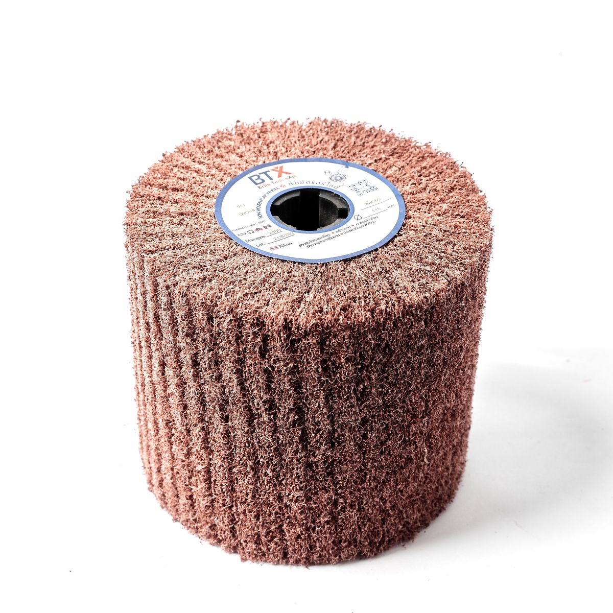 ล้อขัดใยสังเคราะห์ ลูกขัดแฮร์ไลน์ ขนาด 4 นิ้ว แบรนด์ BTX ความละเอียด เบอร์ 60