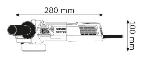 BOSCH GWS900-100S เครื่องเจียร 4นิ้ว 900W #06013961k0 มีสวิทซ์ปรับรอบได้