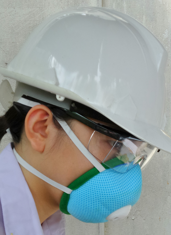 Mask TG-195SV       หน้ากากคาร์บอนปั้มขั้นรูป ใช้สำหรับป้องกัน กลิ่น ฝุ่น ควัน สารเคมี และเชื้อโร