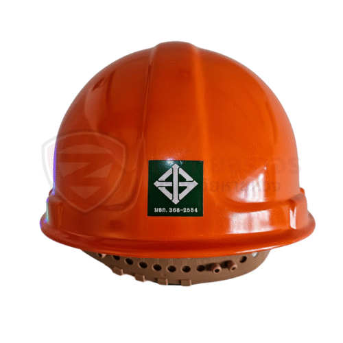 หมวกนิรภัย HDPE (High Density Polyethylene) แบบปรับเลื่อน 6 จุด