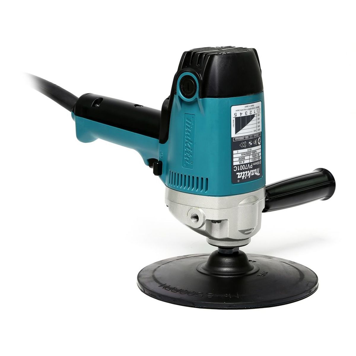 MAKITA เครื่องขัดเงา ขนาด 7 นิ้ว (180 มม.) กำลังไฟ 900 วัตต์ รุ่น PV-7001C ความเร็วรอบตัวเปล่า 600 - 2,000 รอบ/นาที ปรับความเร็วได้หลายระดับ (มากีต้า)