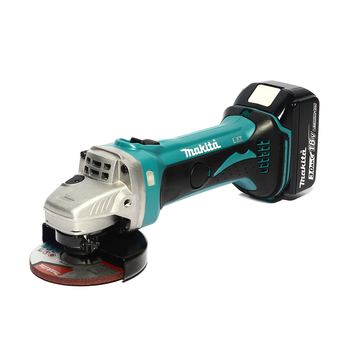 MAKITA เครื่องเจียไร้สาย 18 โวลต์ ขนาด 4 นิ้ว รุ่น DGA402RFE ความเร็วรอบตัวเปล่า 11,000 รอบ/นาที รวมแบตเตอรี่และแท่นชาร์จ (มากีต้า)