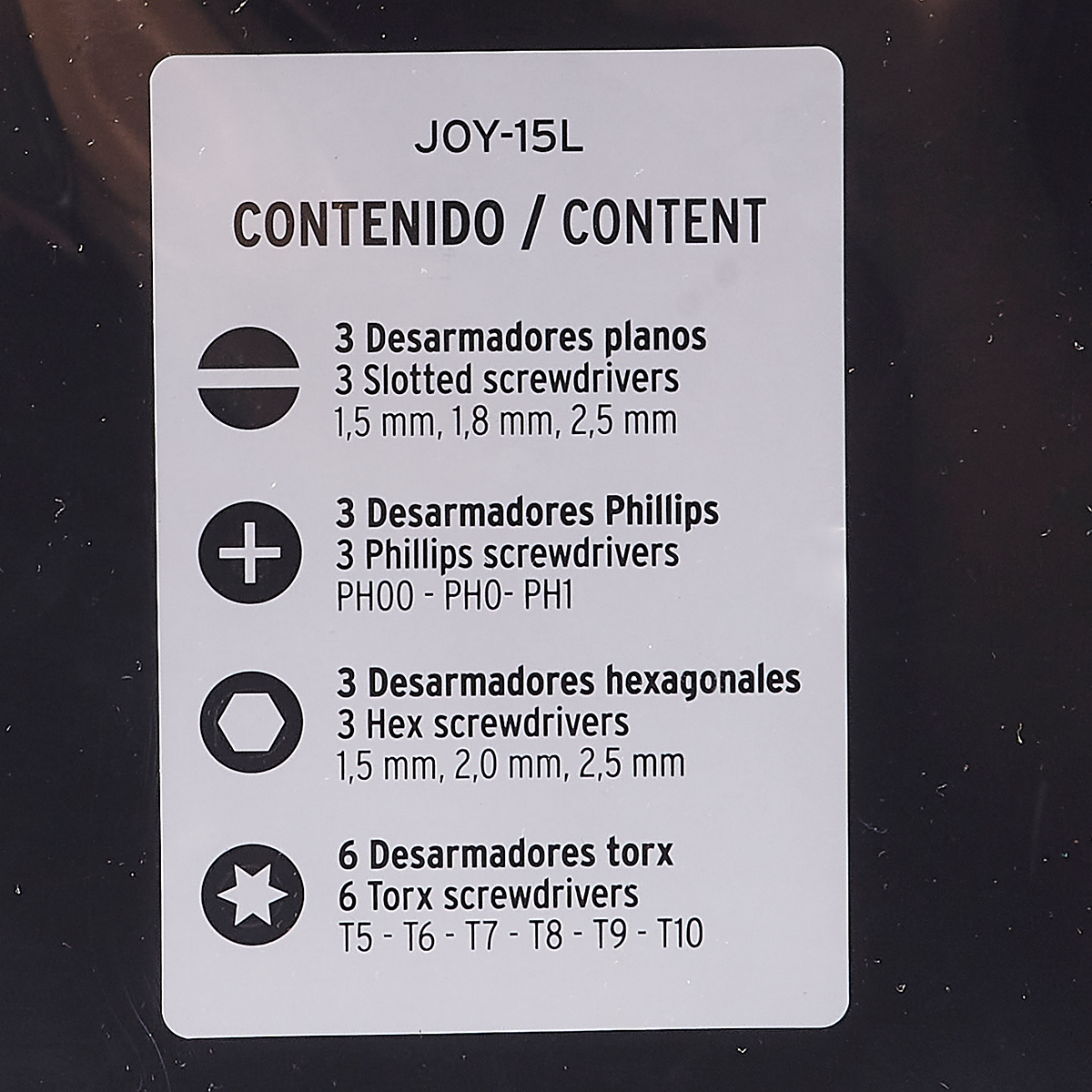 ชุดไขควงซ่อมยาวอเนกประสงค์ 15 ชิ้น ทรูเปอร์ (TRUPER) รุ่น 14157