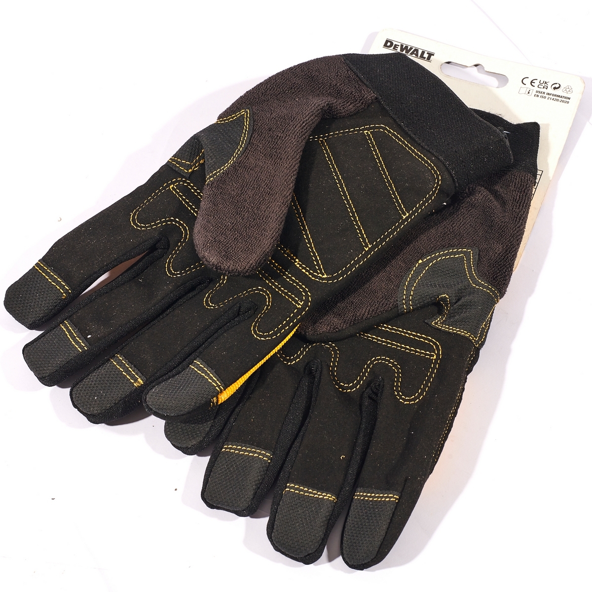 DEWALT ถุงมือเซพตี้ Heavy Duty ไซส์ M , L รุ่น DPG21M , DPG21L เสริมด้วย ToughGrip ช่วยเพิ่มความทนทาน (ดีวอลท์)