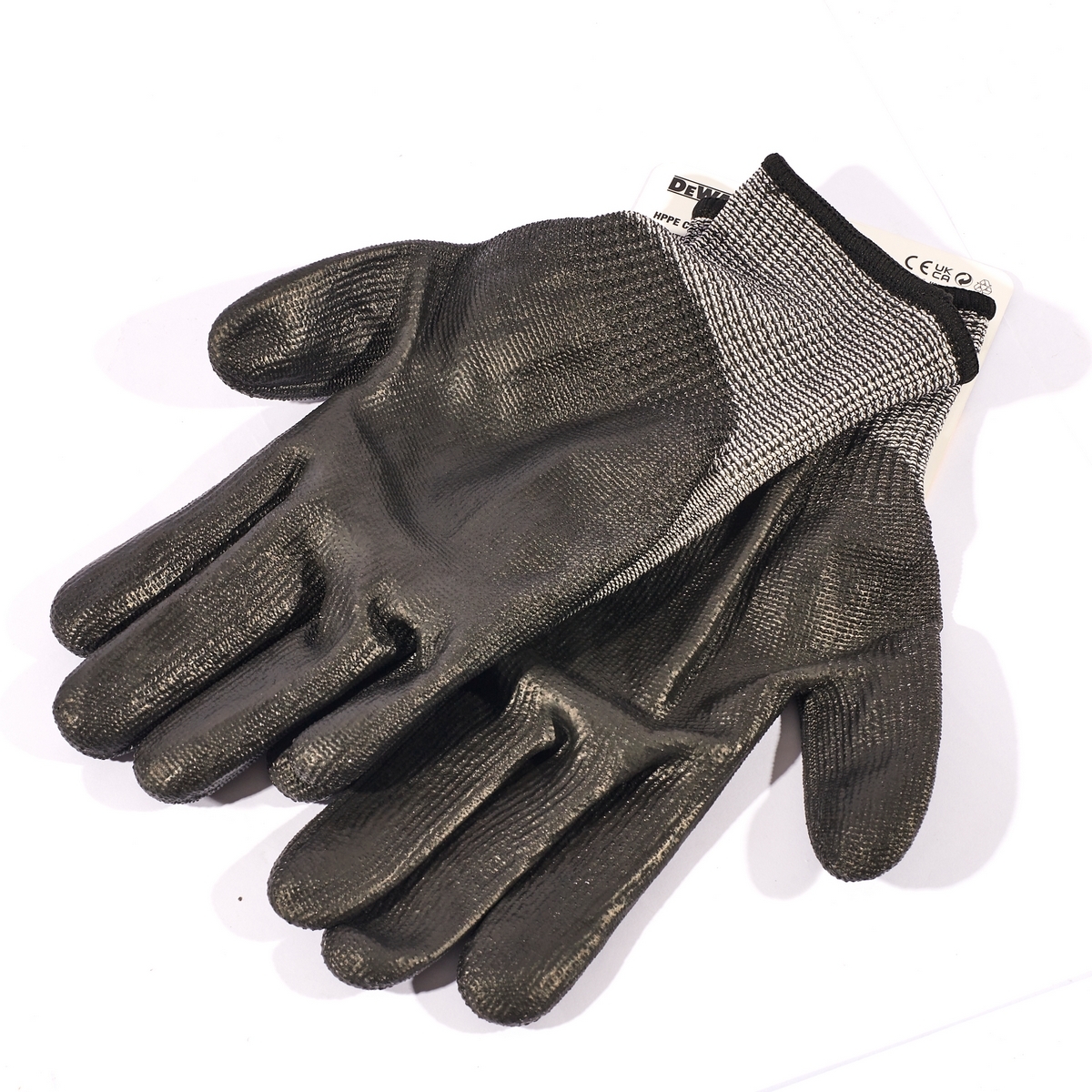 DEWALT ถุงมือกันบาด ถุงมือกันบาด ไซส์ L (Touch Screen) รุ่น DPG860L ไซส์ M DPG860M เคลือบยางแท้ 100% ผ้าถักไร้ตะเข็บเพื่อความกระชับสบาย (ดีวอลท์)