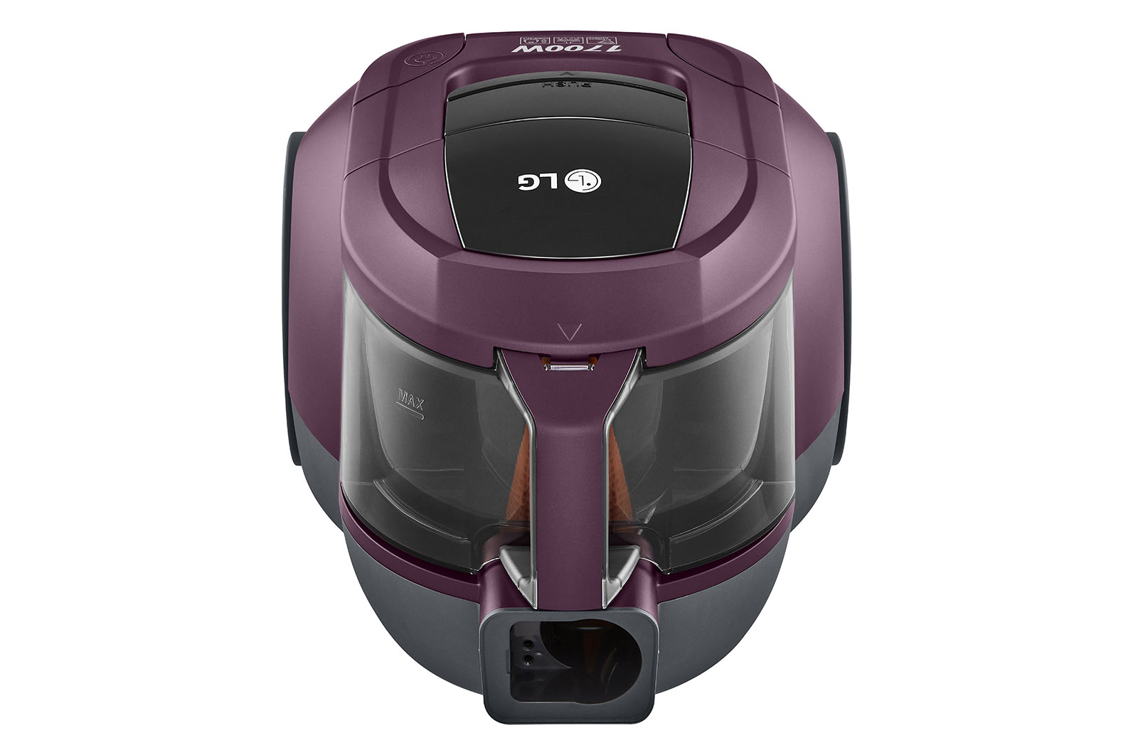 เครื่องดูดฝุ่น LG รุ่น VC5417GHT แบบถังเก็บฝุ่น สีไวน์ พร้อมหัวดูด