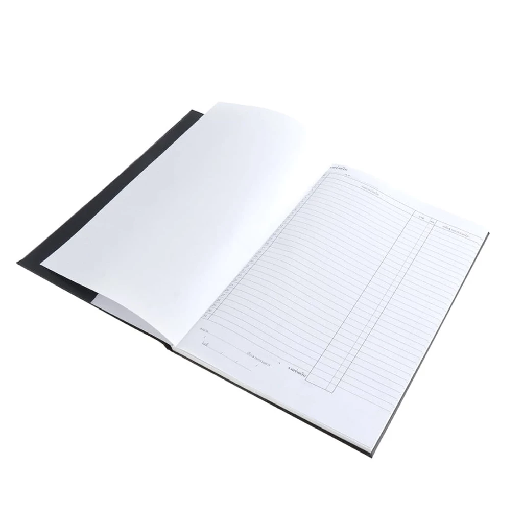 สมุดบัญชีรายรับ-รายจ่าย ปกเคลือบ สีน้ำเงิน PVC บัญชีรายรับ บัญชีรายจ่าย