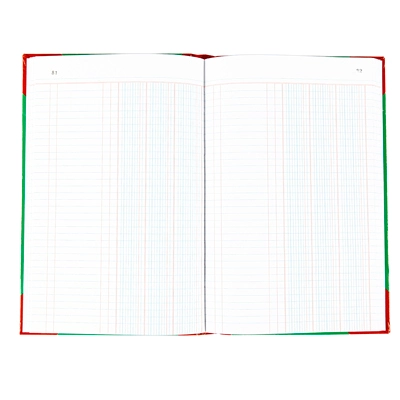 สมุดบัญชีมุมมัน รุ่น 5/100 หนา 100 แกรม 3 ช่อง เดี่ยว (100 แผ่น/เล่ม)