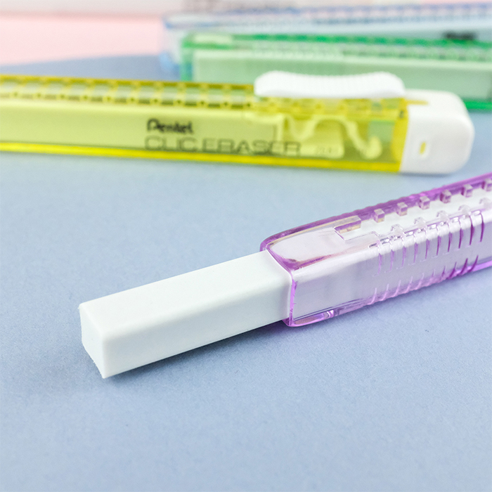 ยางลบ NON -PVC แท่งเหลี่ยม  CLIC ERASER Pentel (Thailand)