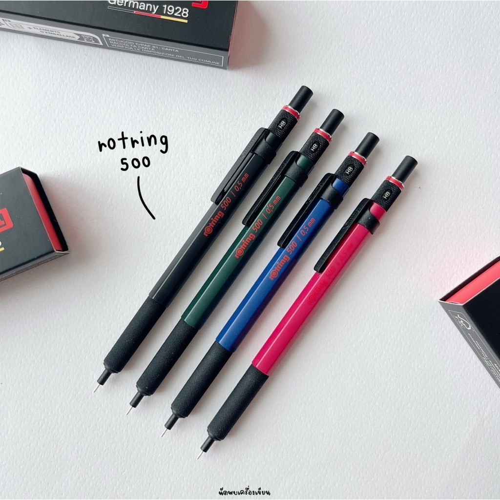 ดินสอกด Rotring 500 กับ Rotring 600 Premium Mechanical Pencil 0.5 mm