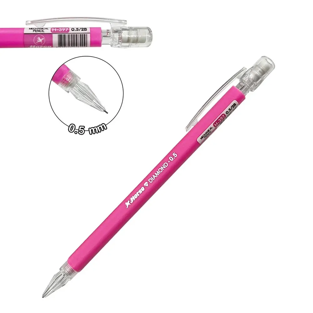 ดินสอกด ตราม้า H-397 0.5 มม. คละสีด้าม