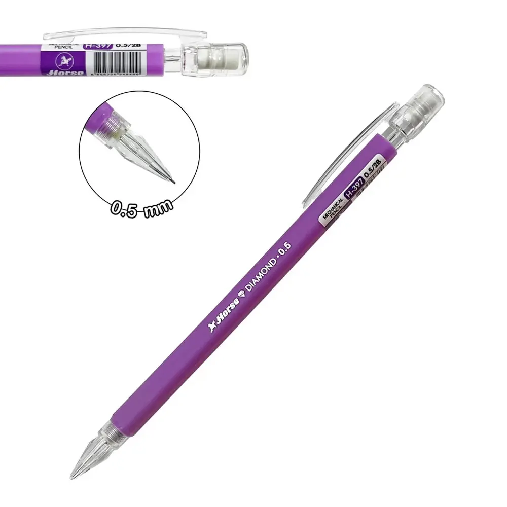 ดินสอกด ตราม้า H-397 0.5 มม. คละสีด้าม