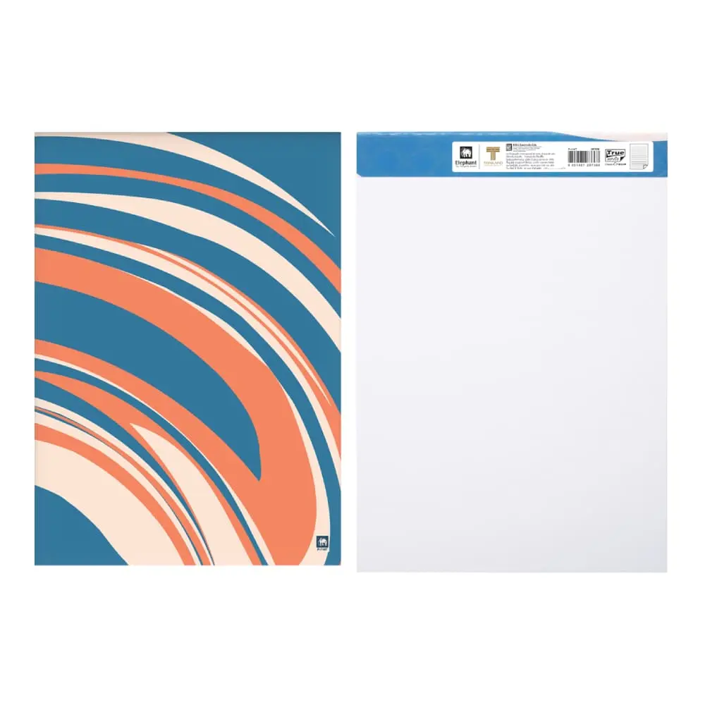 สมุดฉีก ตราช้าง P-114T A4 80 แกรม 40 แผ่น คละลาย