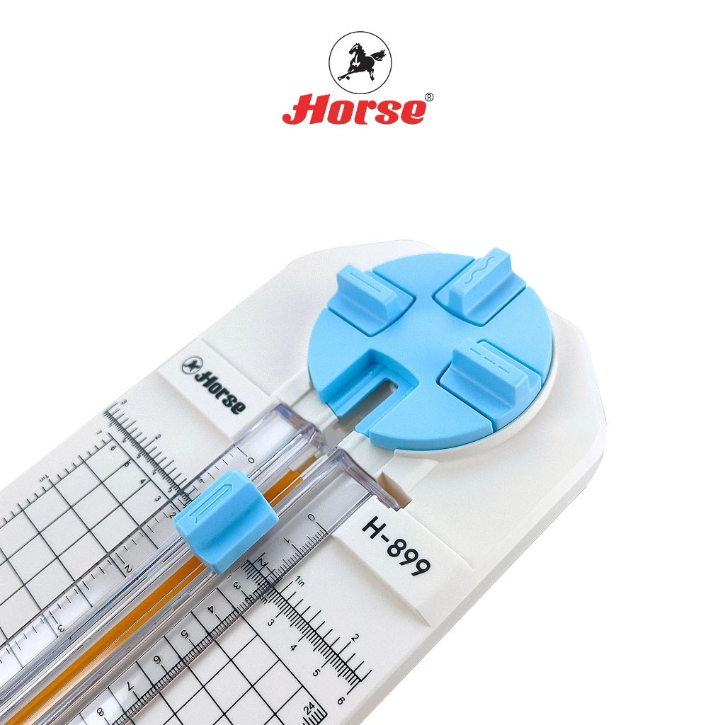 HORSE ตราม้า แท่นตัดกระดาษ (เครื่องตัดกระดาษ)ตราม้า Paper Cutter H-899 ขนาด 10x27 cm. (จำนวน 1 อัน)