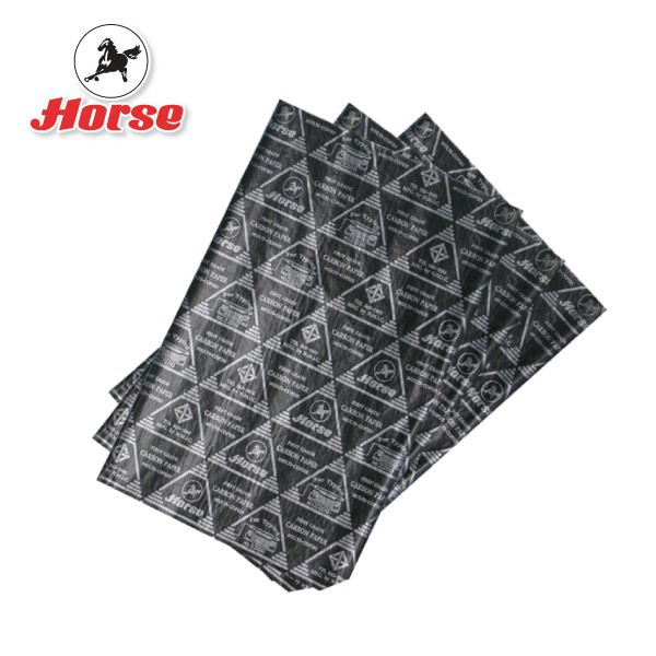 กระดาษคาร์บอน ชนิดพิมพ์ สีดำ ตราม้า 2200 F/C บรรจุ 100 แผ่น (ขนาด 21 x 33 ซม.)