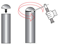ฝาครอบหัวเสาหนา 0.9 มิล ขนาด 1 1/2 , ขนาด 1 1/4