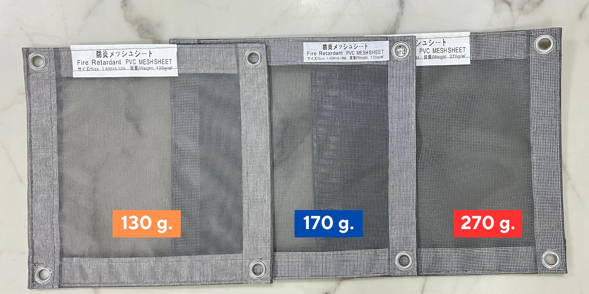 ผ้าใบก่อสร้าง ผ้าใบ Mesh Sheet ผ้าใบกันฝุ่น