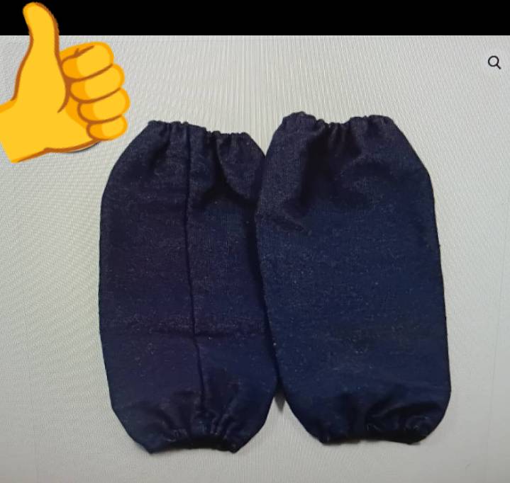 ปลอกแขน ผ้ายีนส์ แบบสวม ยางยืด