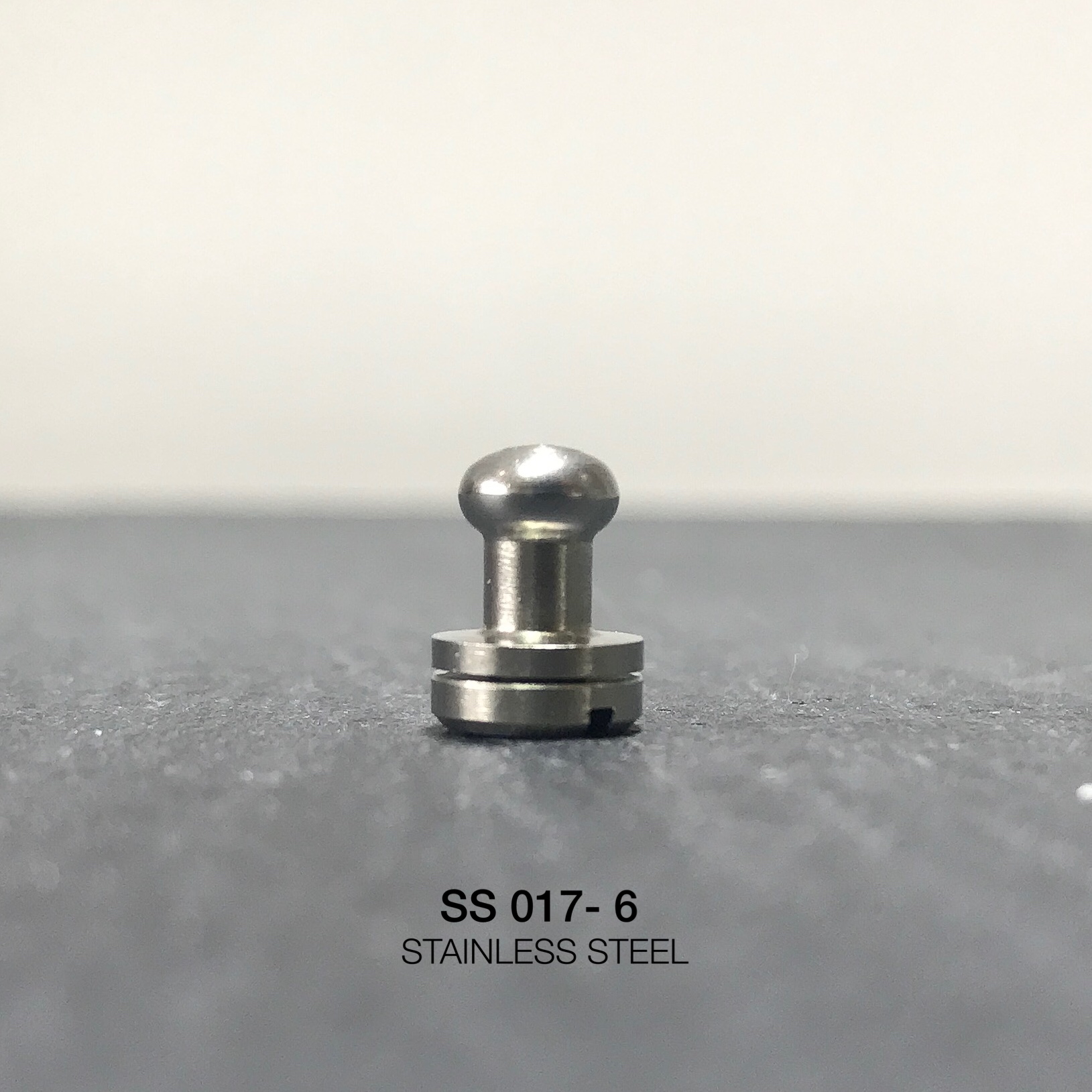 SS017 หมุดนมหนู หมุดกระเป๋า สเตนเลส