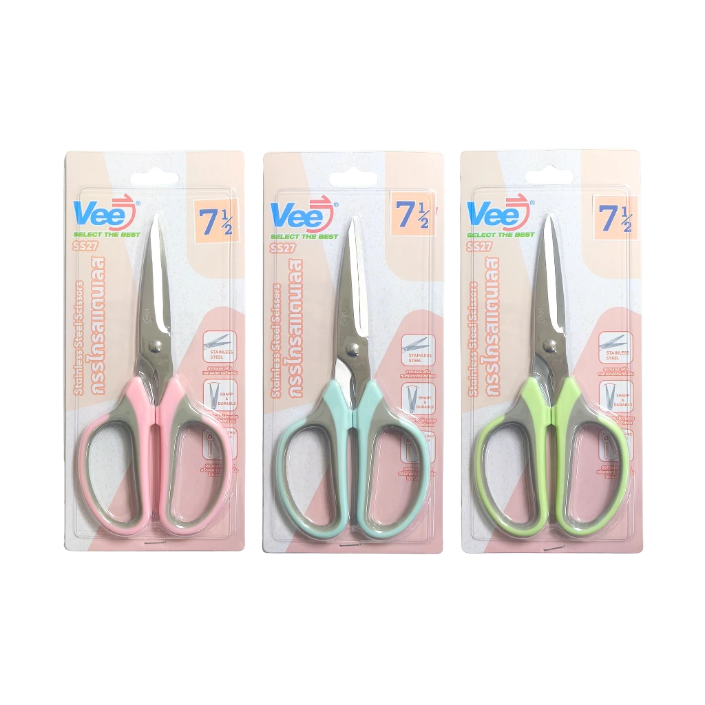 VEE กรรไกร VB-SS27 7 1/2 นิ้ว (แพ็ค6อัน)