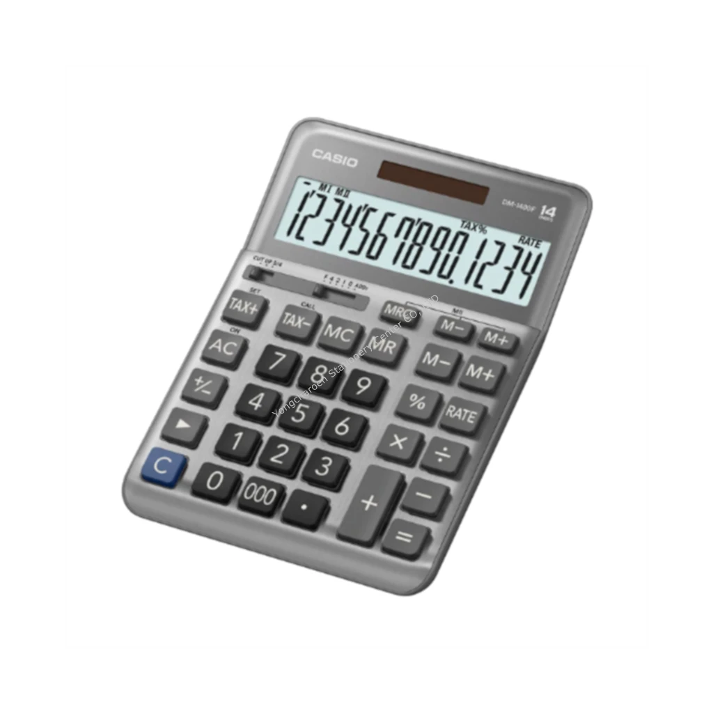 CASIO เครื่องคิดเลข 14 หลัก DM-1400 F (แพ็ค1เครื่อง)