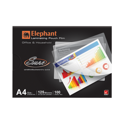 ฟิล์มเคลือบบัตร SURE A4 125MICRON