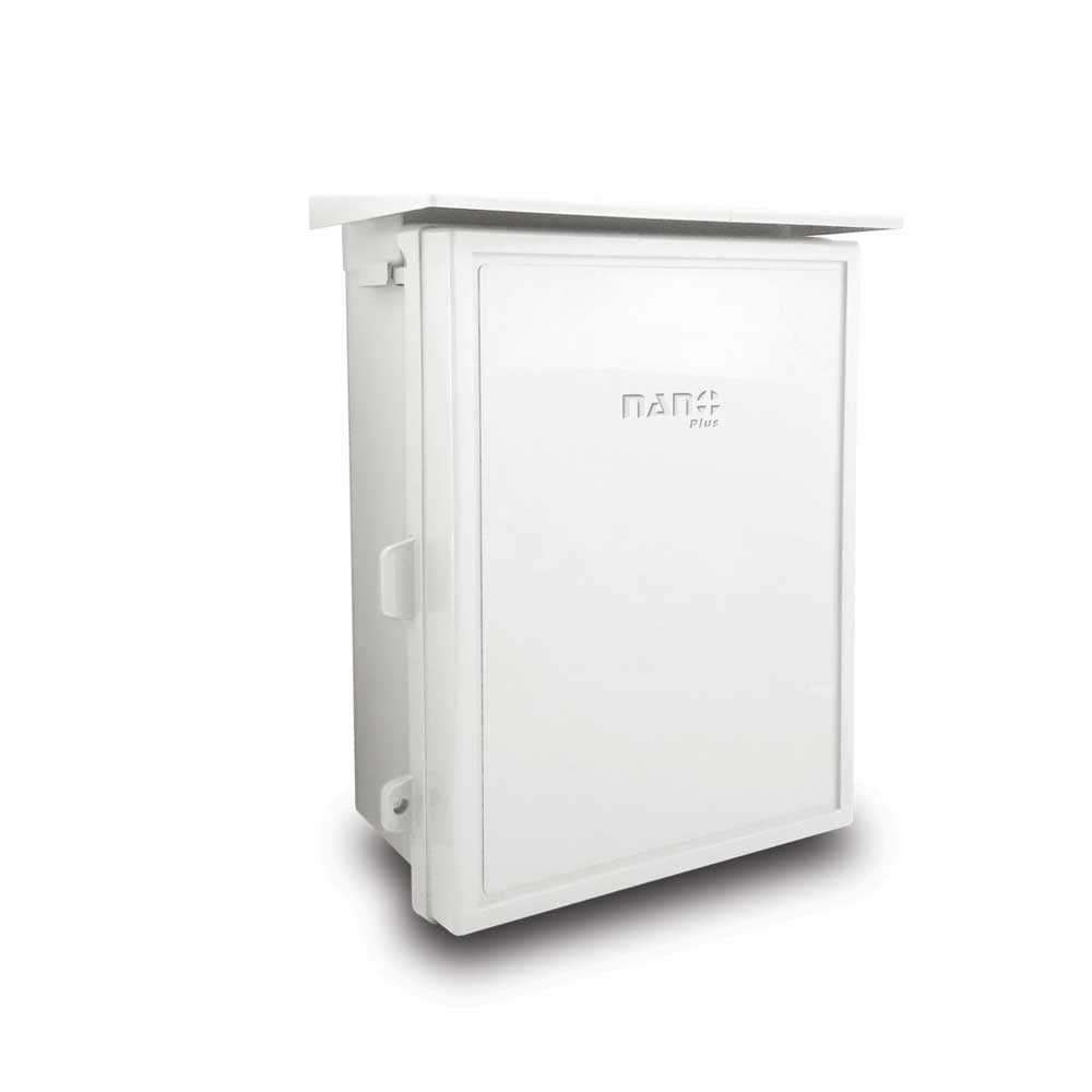 ตู้กันน้ำพลาสติกมีหลังคา ฝาทึบ