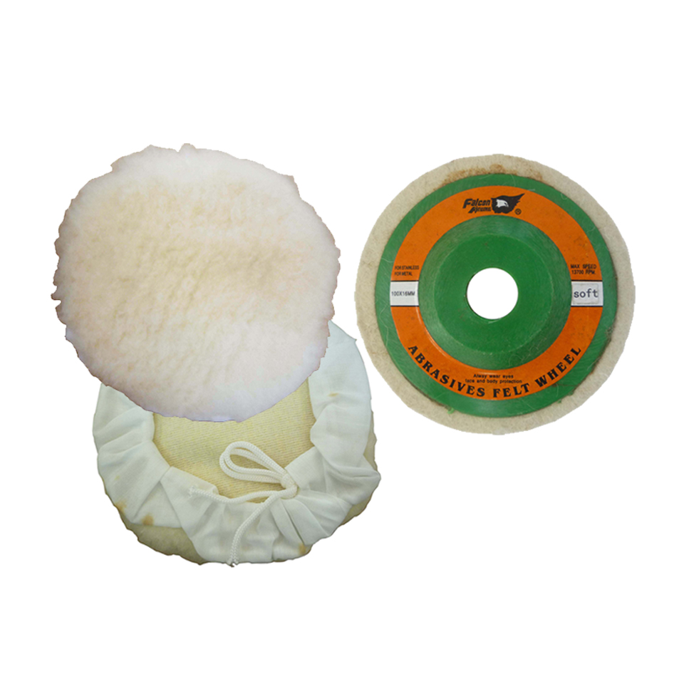 ผ้าขนแกะและจานขนแกะขัดเงา Falcon