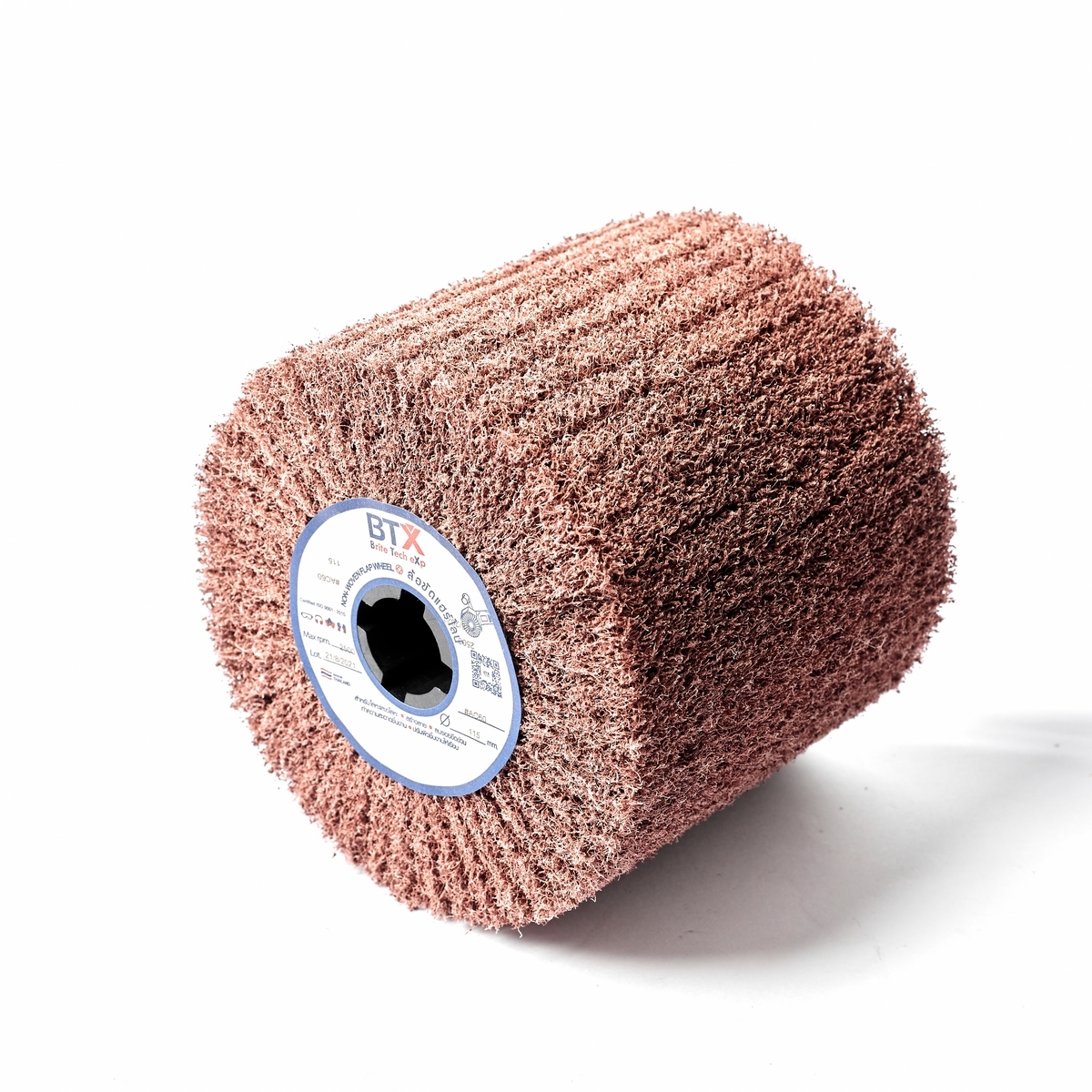 ล้อขัดใยสังเคราะห์ ลูกขัดแฮร์ไลน์ ขนาด 4 นิ้ว แบรนด์ BTX ความละเอียด เบอร์ 60