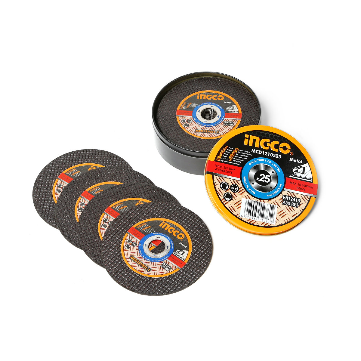 MCD1210525 ใบตัดเหล็ก 4" (1SET/25PCS)