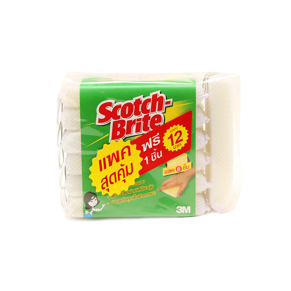 3M สก๊อตช์ไบรต์  ฟองน้ำตาข่าย