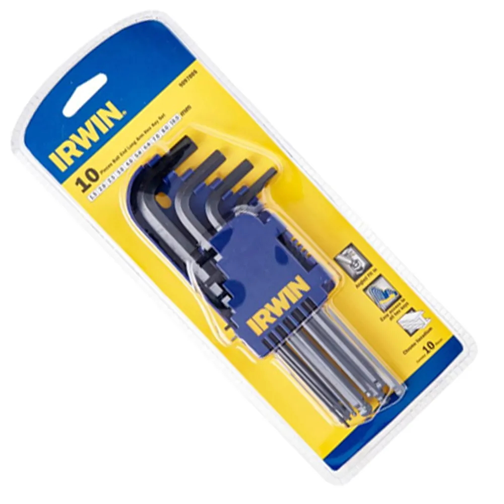 ประแจหกเหลี่ยมมิลยาวปลายบอล Vise-GRIP 10ตัวชุด