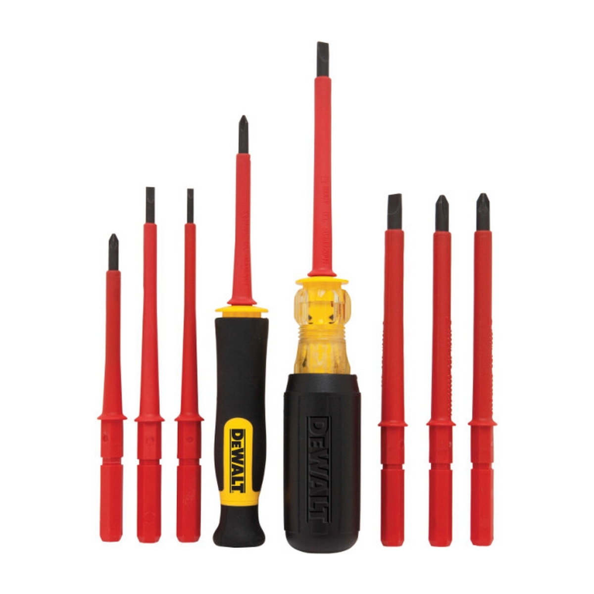 DEWALT ชุดไขควงหุ้มฉนวนด้ามจับไวนิล 8 ชิ้น รุ่น DWHT66417