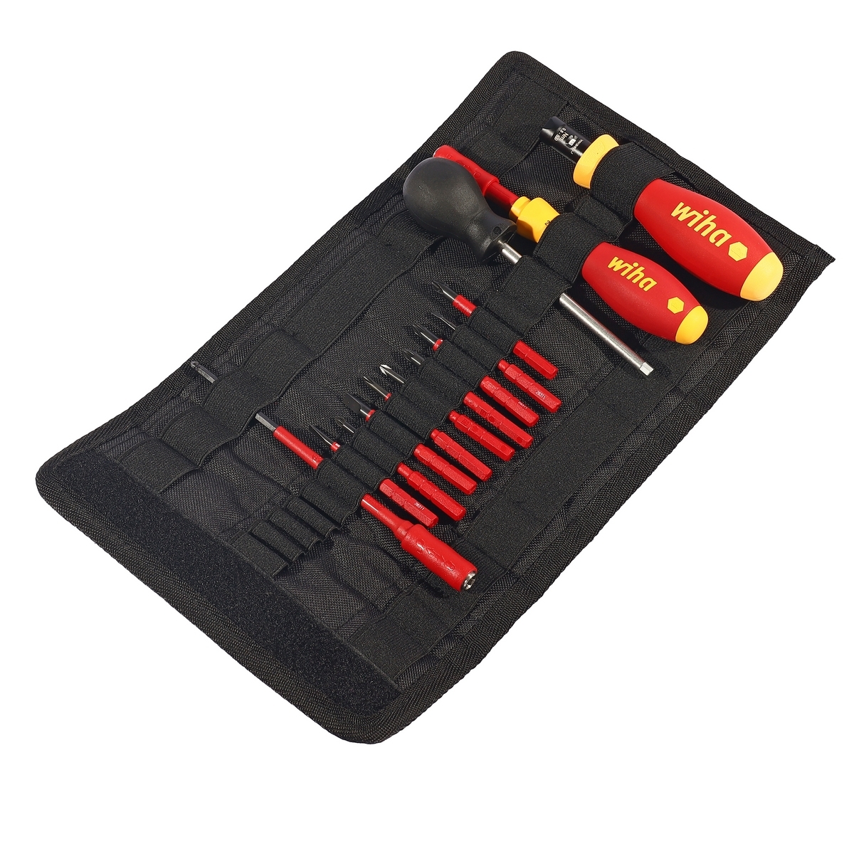 WIHA ชุดไขควงทอร์ค TorqueVario-S electric 0.8–5 Nm แบบผสม พร้อมกระเป๋าพับ(40674)