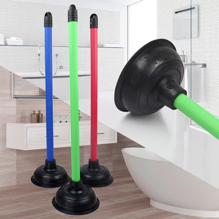 ที่ปั้มท่อห้องน้ำ ที่ปั้มชักโครก ยางปั้มโถสุขภัณฑ์ คละสี