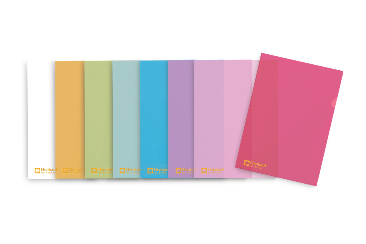 ตราช้างแฟ้มซองพลาสติก 410A4