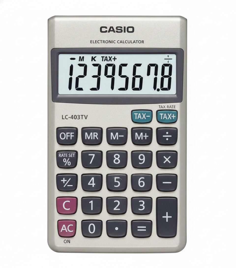 เครื่องคิดเลข CASIO LC-403TV Calculator CASIO LC-403TV