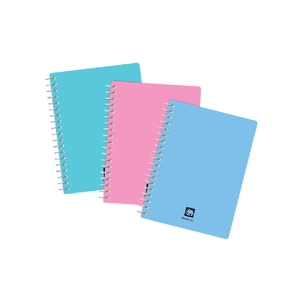 สมุดปกอ่อนริมลวด ตราช้าง NWA-101 A6 70 แกรม 50 แผ่น