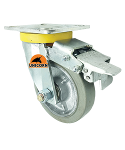 Gray Rubber Caster | ล้อยางเทา รุ่น : Unicorn